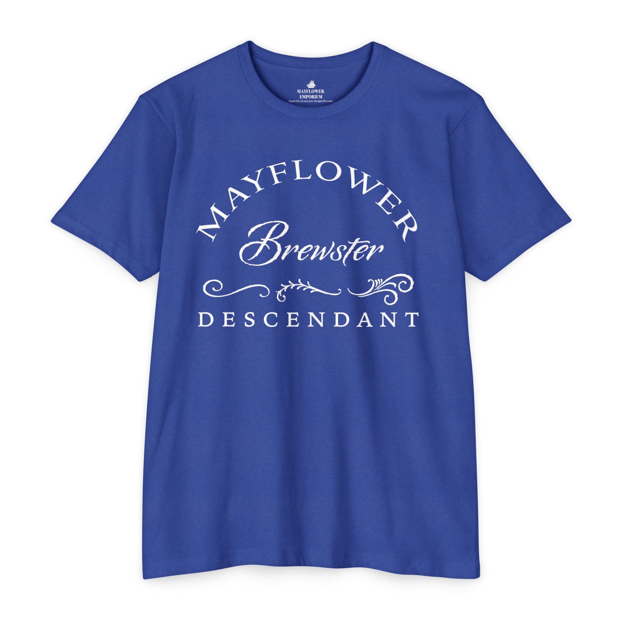 Mayflower Surname T-shirt | Antique Script with Graceful Flourishes
